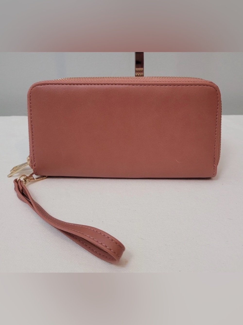 Maurices Women's Dusty Rose Wallet Wristlet Clutch NWT